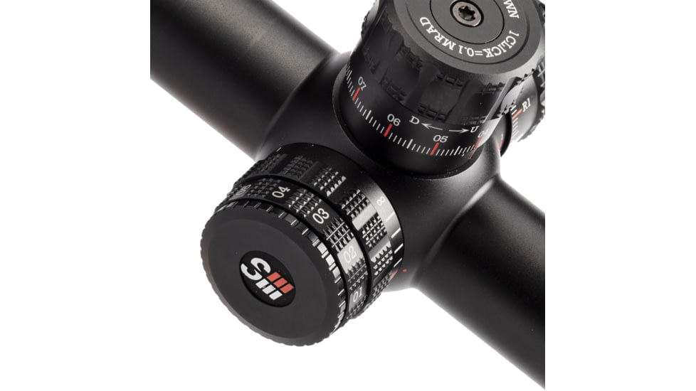 Sightron SIII PLR Rifle Scope, 6-24x50mm, 30mm Tube, SFP, Mil-Hash Reticle, Satin, Black, 28008