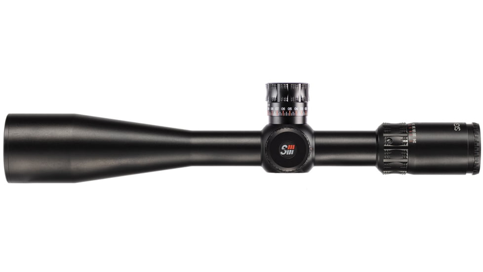 Sightron SIII PLR Rifle Scope, 6-24x50mm, 30mm Tube, SFP, Mil-Hash Reticle, Satin, Black, 28008