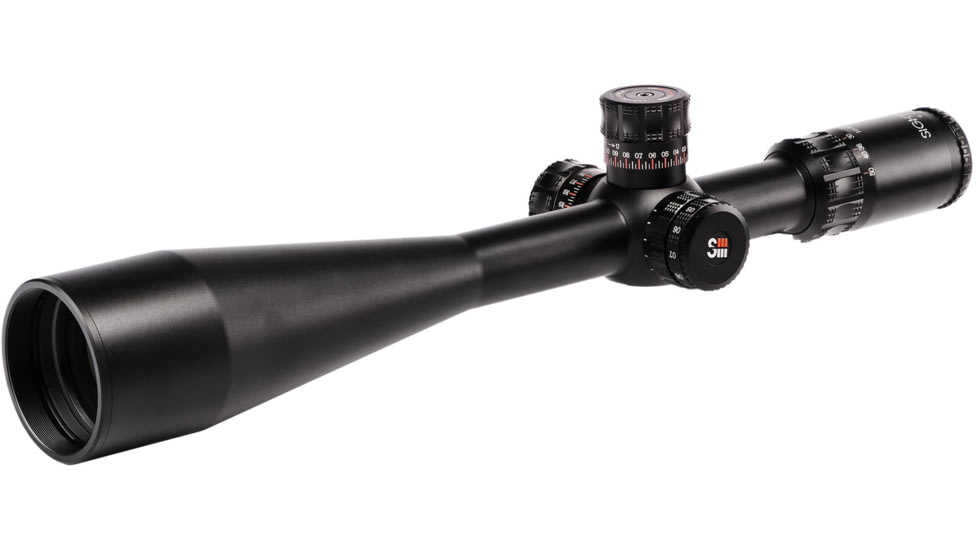 Sightron SIII PLR Rifle Scope, 10-50x60mm, Zero Stop, MOA-2 24X IR Reticle, Black, Medium, 28010