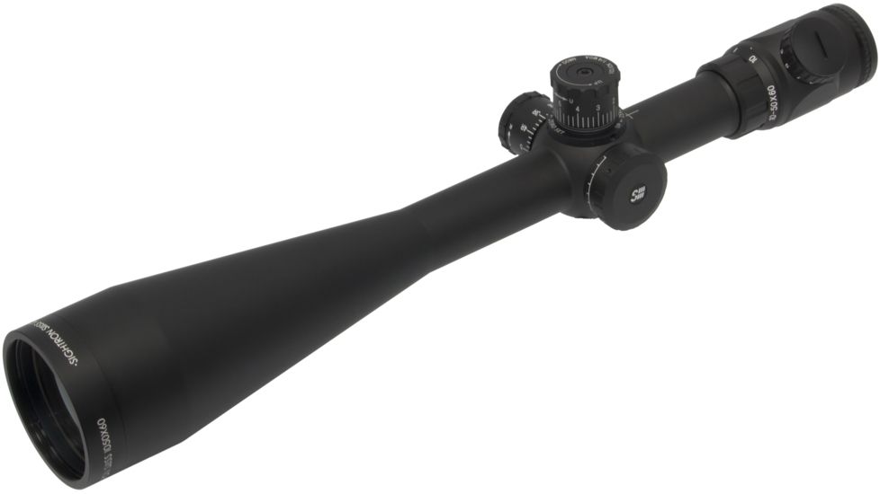 Sightron SIII Rifle Scope, 10-50x60mm, 30mm Tube, Zero Stop, MOA-1 Reticle, Black, Medium, 25215