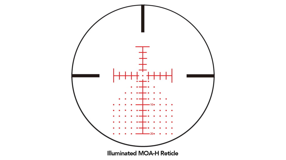 Sightron SIII Series Precision Long Range 6-24x50mm 1.18in Tube First Focal Plane Zero Stop Riflescope, IRMOA-H, Satin, Black, 28000