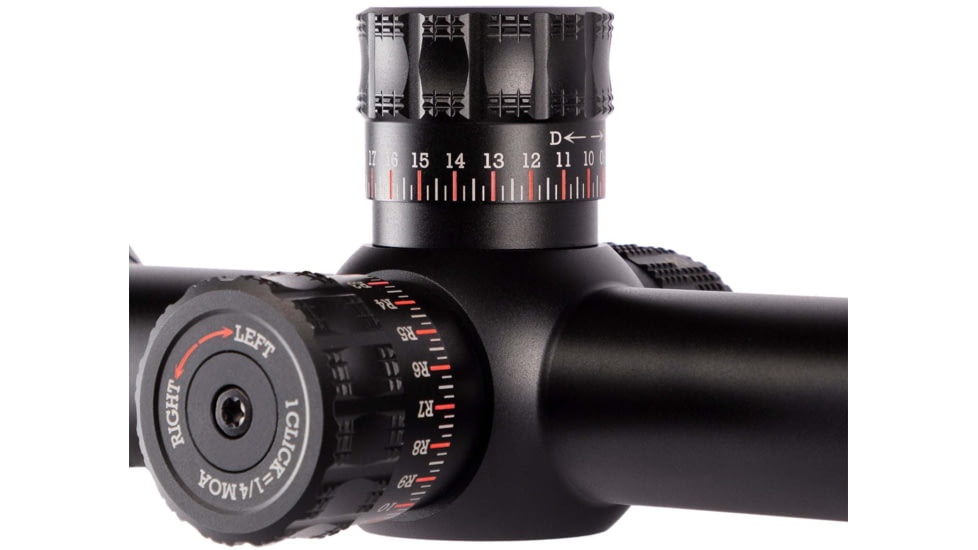 Sightron SIII Series Precision Long Range 6-24x50mm 1.18in Tube First Focal Plane Zero Stop Riflescope, IRMH, Satin, Black, 28001