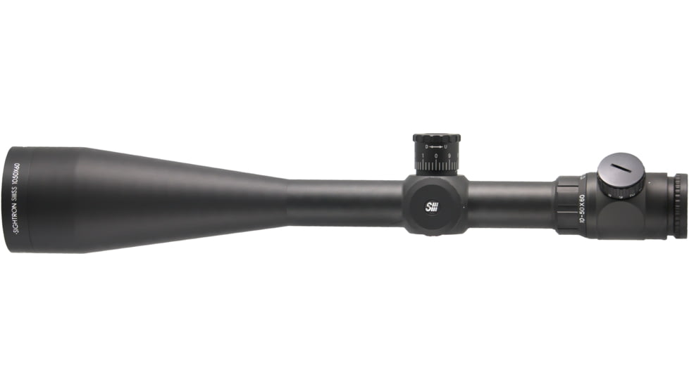 Sightron SIII SS Rifle Scope, 10-50x60mm, 30mm Tube, Side Focus, 2MOA Ill Reticle, Black, 25146