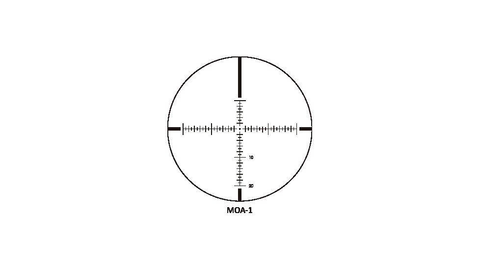 Sightron SVSSED Rifle Scope, 10-50x60mm, 34mm Tube, MOA-1 Reticle, ED Glass, Black, Medium, 27200