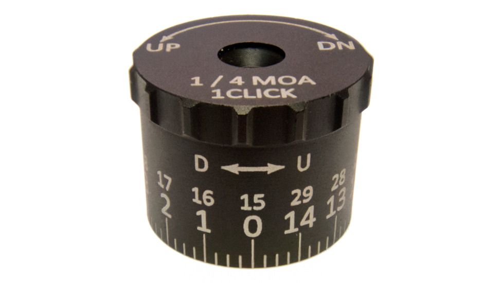 Sightron SIII8 32x56mm Tactical Elevation Knob, 29 MOA, Black, MOA, 74002
