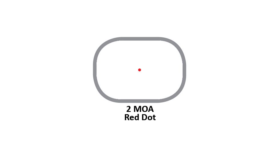 Sightron SRS-2 Red Dot Sight, 2MOA Illuminated Dot, Black Finish, Black, 2MOA, 40020