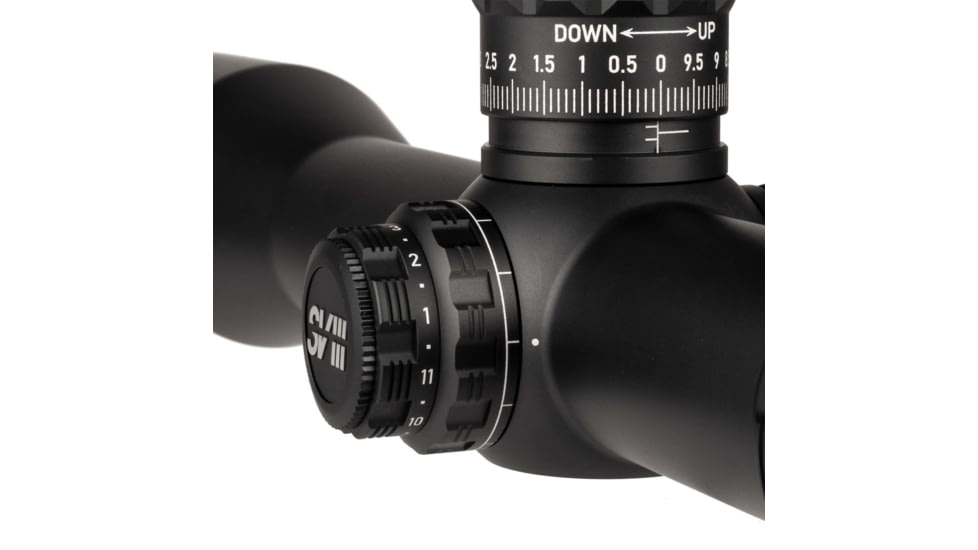 Sightron SVIIISSED ED IR Zero Stop Rifle Scope, 5-40x56mm, 40mm Tube, First Focal Plane, Illuminated MH-6 Reticle, Black, 29000