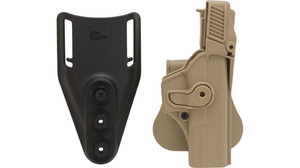 SigTac Retention Roto Paddle Holster, Level 3, Fits Glock 17, 22, 31, 34, 35 Tan 110114