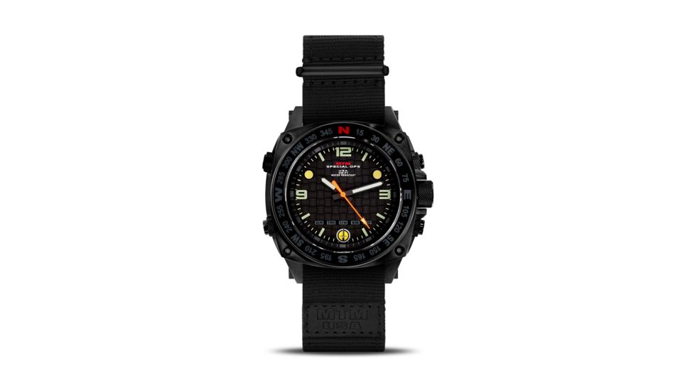 Silencer 44.5mm Black Steel Case, Nylon Black Band