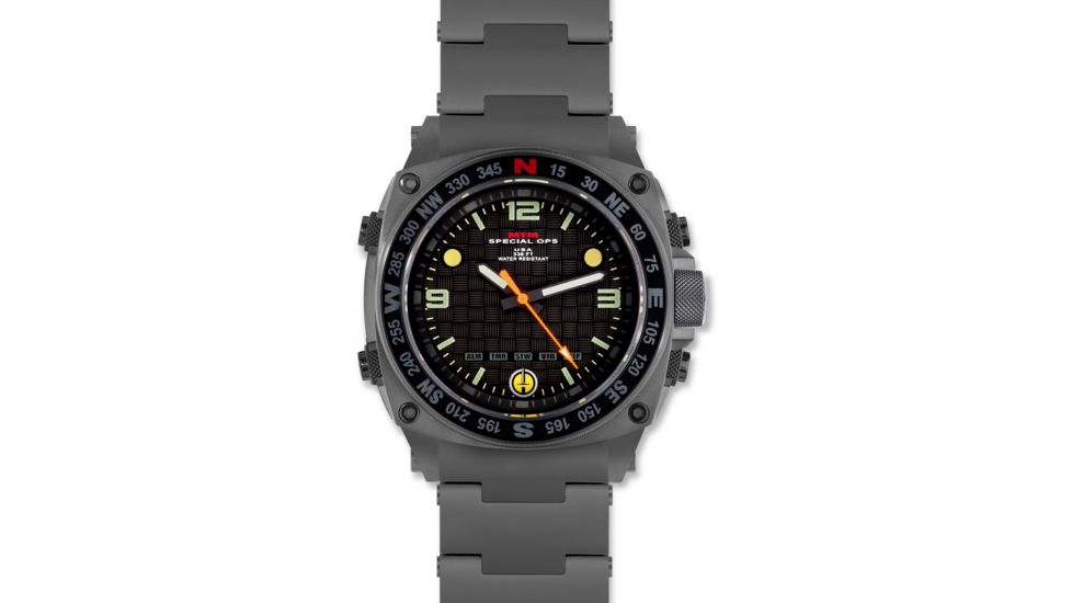 Silencer 44.5mm Grey Steel Case Steel Band