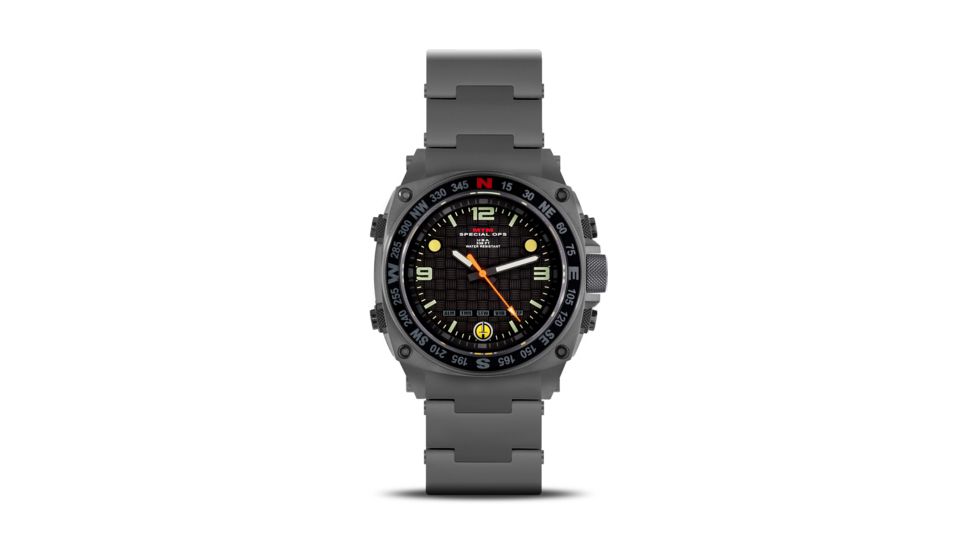 Silencer 44.5mm Grey Steel Case Steel Band