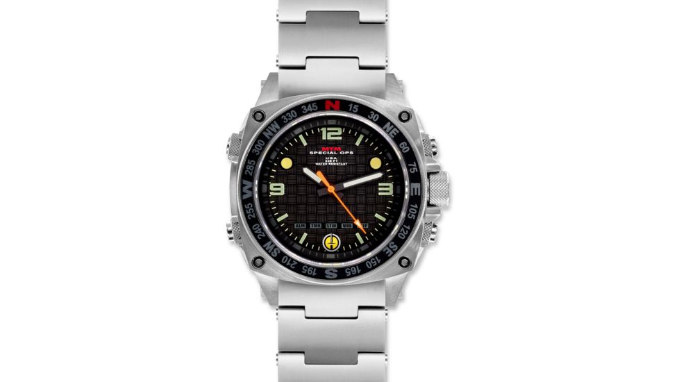 Silencer 44.5mm Silver Case Steel Band