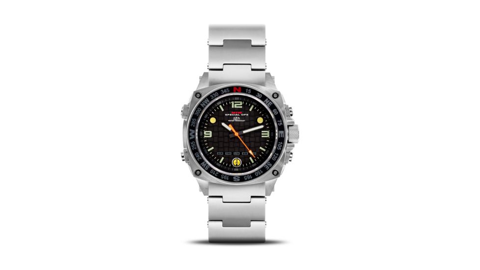 Silencer 44.5mm Silver Case Steel Band