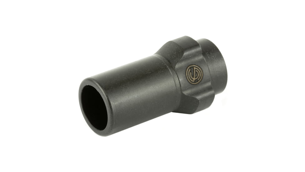 SilencerCo 3-Lug Muzzle Device, 1/2x28, 9mm, Black, AC2604