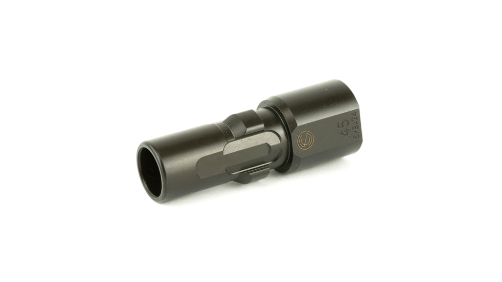 SilencerCo 3-Lug Muzzle Device, 5/8x24, .45 ACP, Black, AC2603