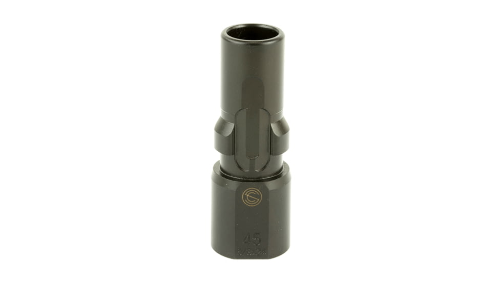 SilencerCo 3-Lug Muzzle Device, M13.5x1 LH, 9mm, Black, AC2602