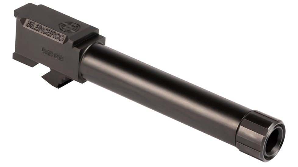 SilencerCo Threaded Barrel SIG P365 9mm Luger Threaded Pistol Barrel, 3.7in, Nitride, Black, AC5367
