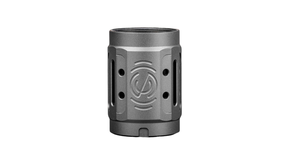 SilencerCo Alpha MAAD Brake 2.0 Black Anodized Aluminum 2&quot; OAL 1.45&quot; Diameter, AC5447