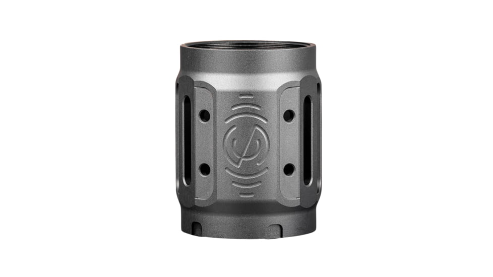 SilencerCo Bravo MAAD Brake 2.0 Black Anodized Aluminum 2.11" OAL 1.68" Diameter, AC5449