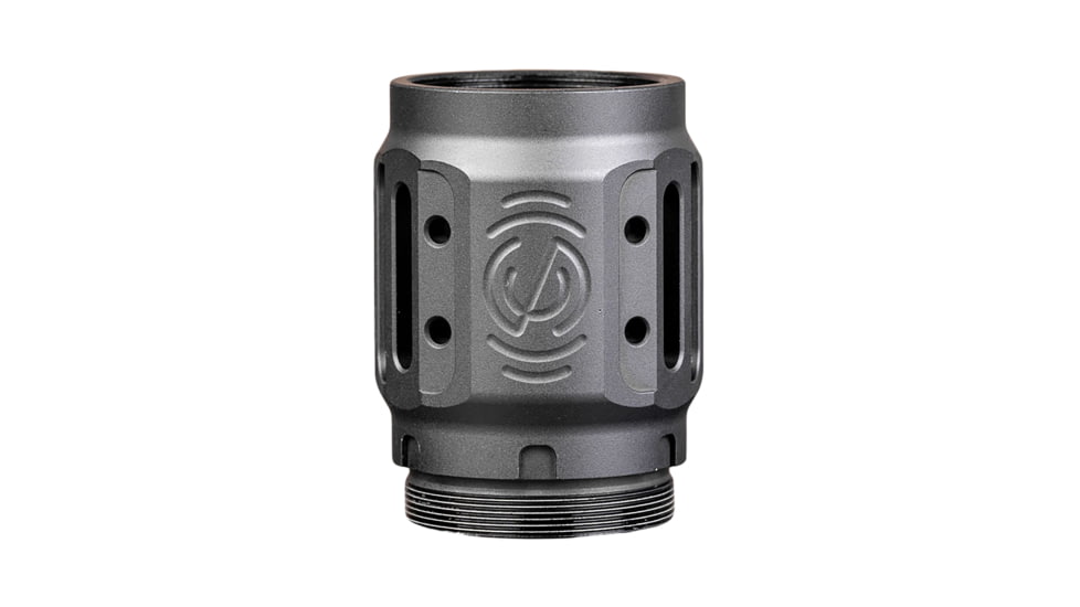 SilencerCo Charlie MAAD Brake 2.0 Black Anodized Aluminum 2.23" OAL 1.68" Diameter, AC5451