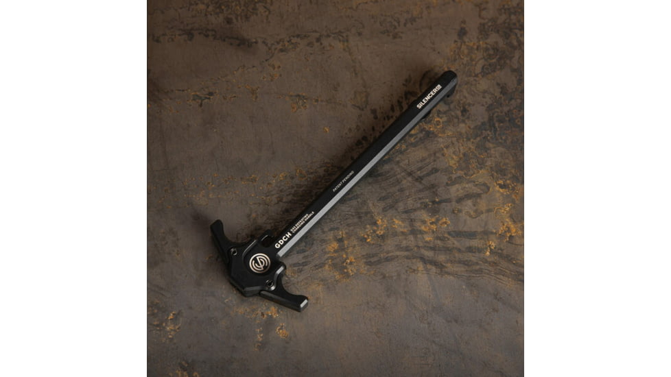 SilencerCo Gas Defeating AR-15 Charging Handle, Black Anodized, 7075-T6 Aluminum, AC5062