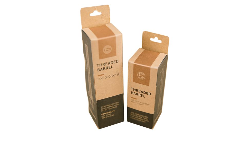 SilencerCo Pistol Barrel, Threaded, Sig P320, Compact, 9mm, 1/2x28 Thread, Black, AC2486