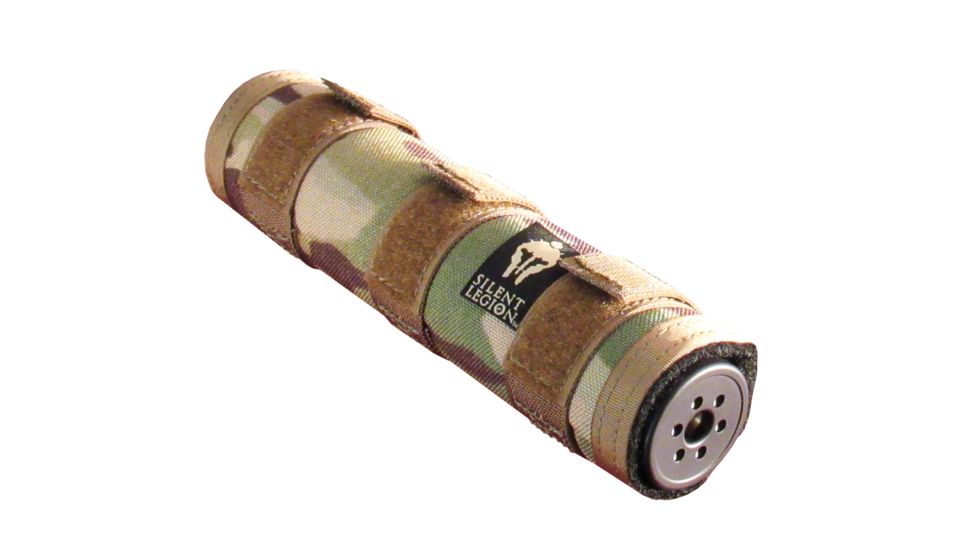 Silent Legion Suppressor Cover/Heat Shield, Standard Temperature, 1800F, Multicam, 8 in, SC-8
