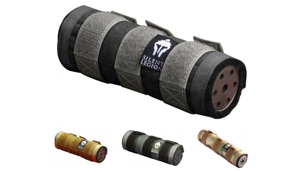 Silent Legion Suppressor Cover/Heat Shield, Black, Coyote Brown, Grey, MultiCam