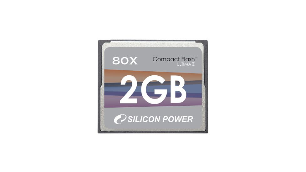 Silicon Power Compact Flash 80X Hi-Speed Memory Card - 512MB / 1GB / 2GB / 4GB