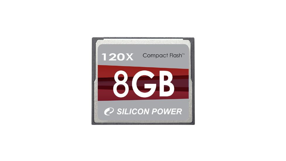 Silicon Power Compact Flash 120X Hi-Speed Memory Card SP008GBCFC120V10