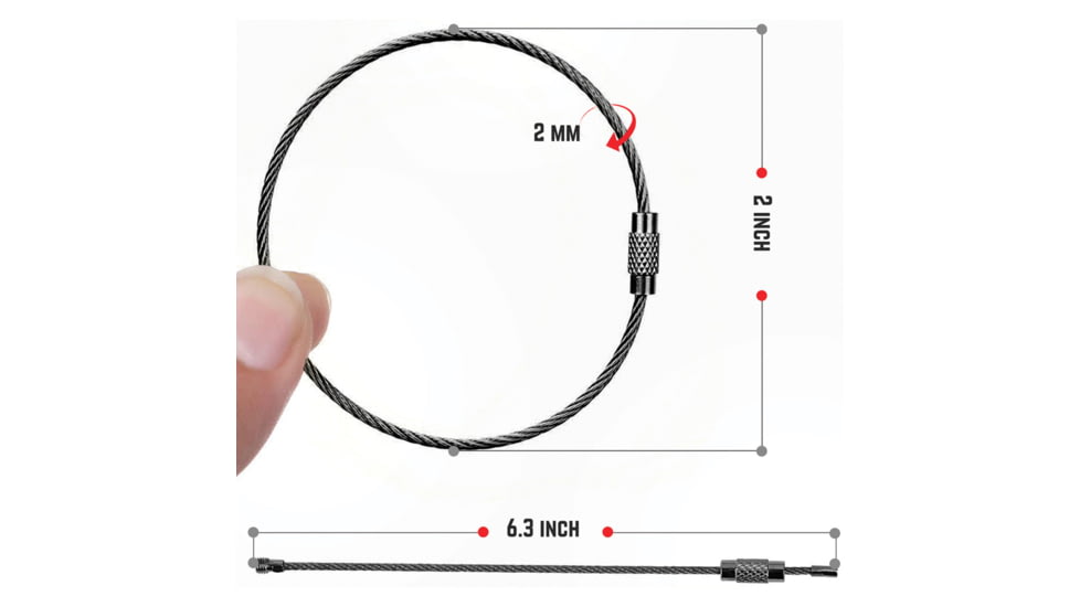 SILIPAC Twist Lock Cable Ring Uncoated