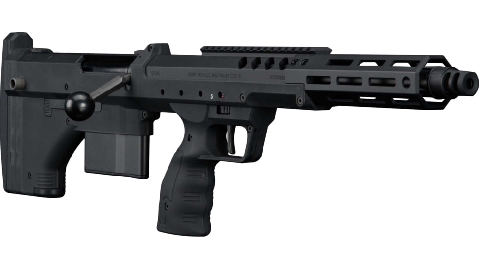 Silverback Airsoft Desert Tech SRS A2/M2 Covert Air Gun, For Left Handed Shooters, Black, 16, SBA-BLT-13BK-L