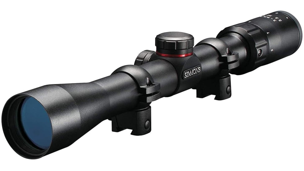 Simmons 22 MAG Rimfire Rifle Scope, 3-9x32mm, 1 inch Tube, Second Focal Plane, Truplex Reticle, Black w/ Rings, 511039, EDEMO8