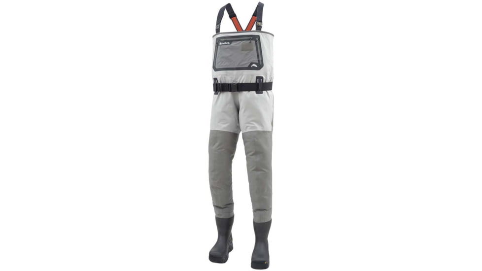 Simms Fishing Products 2021 G3 Guide Waders, Bootfoot, Vibram Sole - Men's, Cinder, Small, vibram-s-bootfoot-waders
