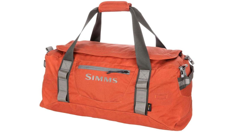 Simms Fishing Products GTS Gear Duffel, Simms Orange, 50L, gts-gear-duffel-50lmedcam