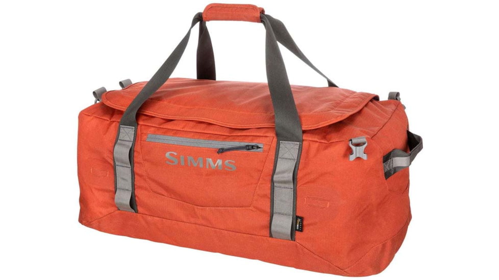 Simms Fishing Products GTS Gear Duffel, Simms Orange, 80L, gts-gear-duffel-80lmedcam