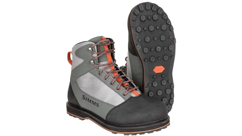 Simms Fishing Products Tributary Wading Boot, Rubber Soles - Kid's, Striker Grey, Small, kids-wading-boot-rubber