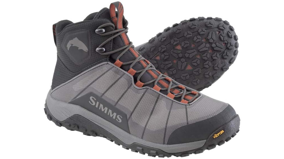 Simms Fishing Products Flyweight Wading BootVibram Sole - Men's, Steel Grey, Small, 7, 12631-016-07