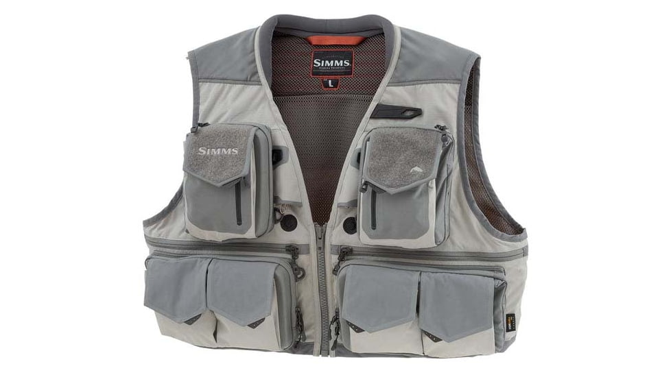 Simms Fishing Products G3 Guide Fishing Vest - Men's, Cinder, Small, g3-gu-vest-s18