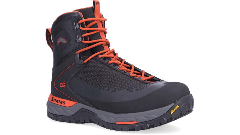 Simms Fishing Products G4 PRO Powerlock Wading BootFelt - Men's, Carbon, 8, 13508-003-08