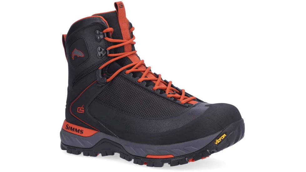 Simms Fishing Products G4 PRO Powerlock Wading BootVibram - Men's, Carbon, 8, 13507-003-08