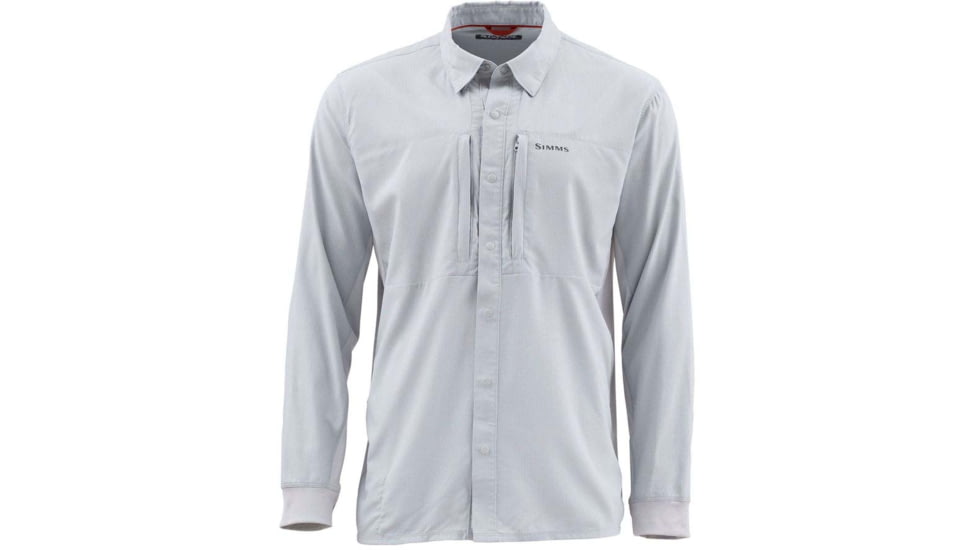 Simms Fishing Products Intruder BiComp Fishing Shirt - Men's, Sterling, Small, bicomp-fish-shi