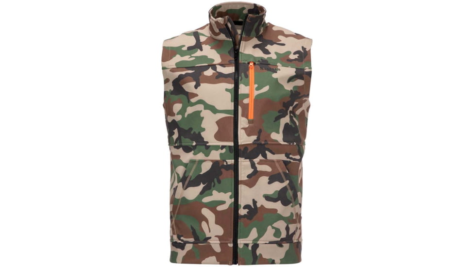 Simms Fishing Products Rogue Vest - Men's, Woodland Camo, Small, ms-rogue-vestmedcamp
