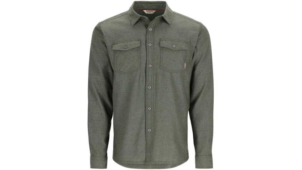 Simms Fishing Products Shoal Flannel Shirt - Men's, Riffle Green, Small, 13844-1150-20