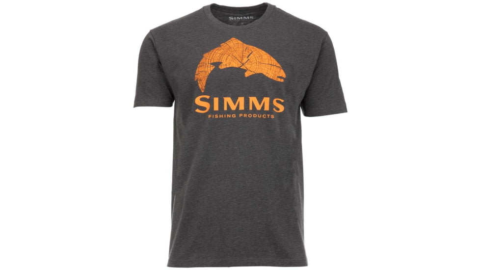 Simms Fishing Products Wood Trout Fill T-Shirt - Men's, Adobe Heather, Small, fill-t-shimed-org
