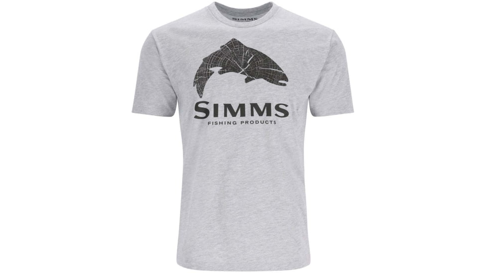 Simms Fishing Products Wood Trout Fill T-Shirt - Men's, Brown Heather, Small, 13437-900-20