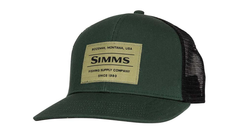 Simms Fishing Products Original Patch Trucker, Black, One Size, original-patch-trucker