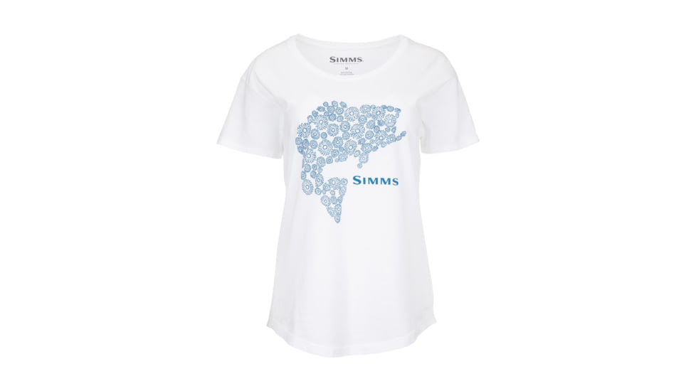 Simms Fishing Products Ws Floral Bass T-Shirt 609A22A7, womens-floral-bass-tee