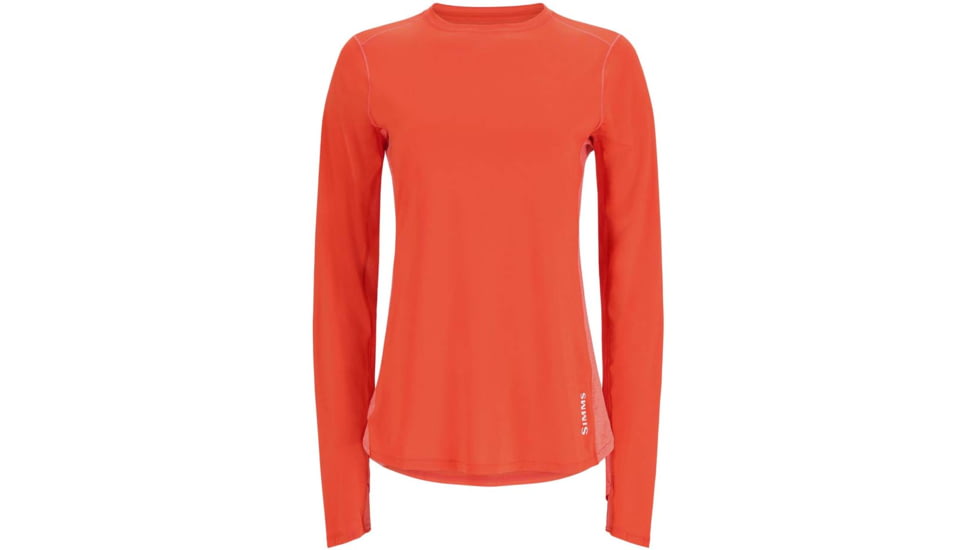 Simms Fishing Products SolarFlex Crew - Women's, Watermelon, Small, 13670-1024-20