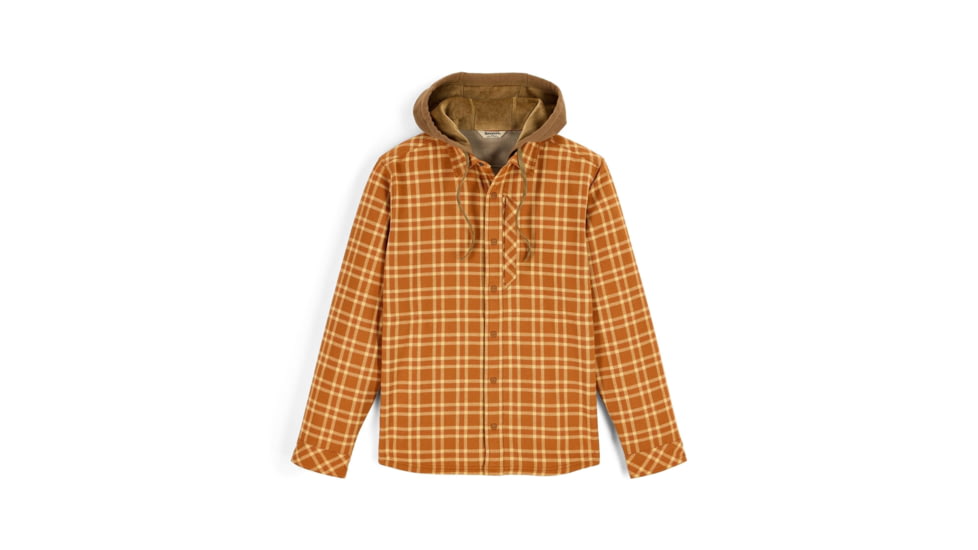 Simmsfishing Mens Coldweather Hooded Shacket, Wakemup Plaid: Cork, 3XL, 14050-1364-70